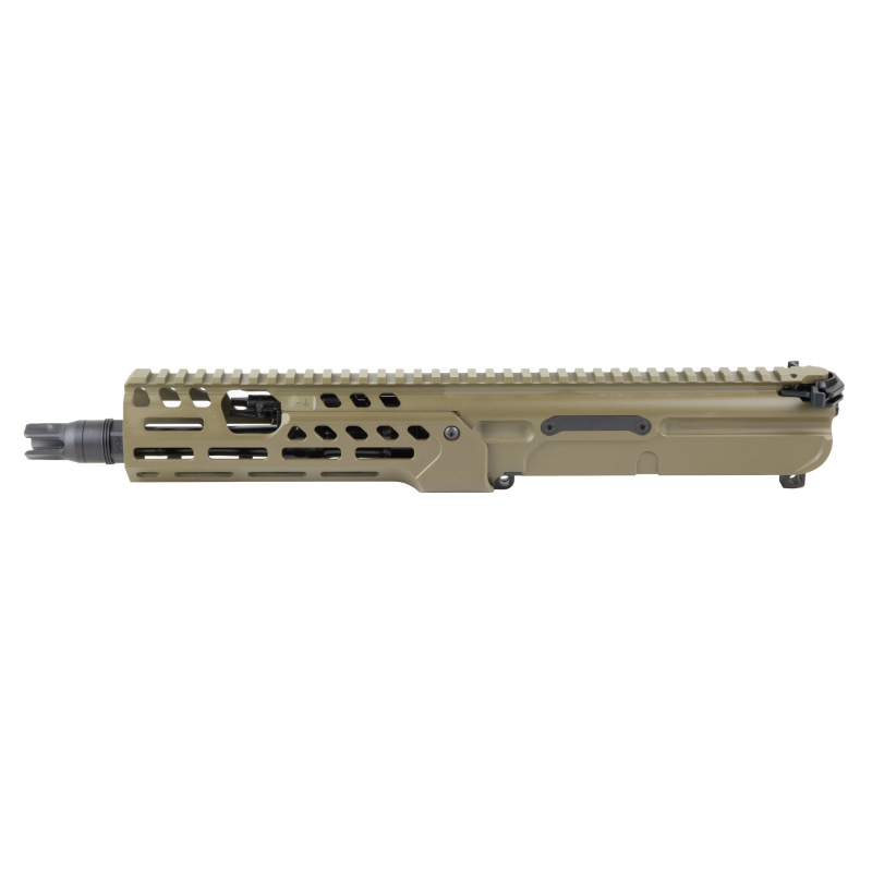 MCX-Spear LT, Complete Upper Receiver, 300 Blackout, 9" Threaded Barrel, 5/8X24 Thread Pitch, Fits AR-15 Lower Receivers, Anodized Finish, Flat Dark Earth, Includes Charging Handle and Bolt Carrier Group, 3-Prong/SIG Suppressor QD Muzzle Device UAMCX-300