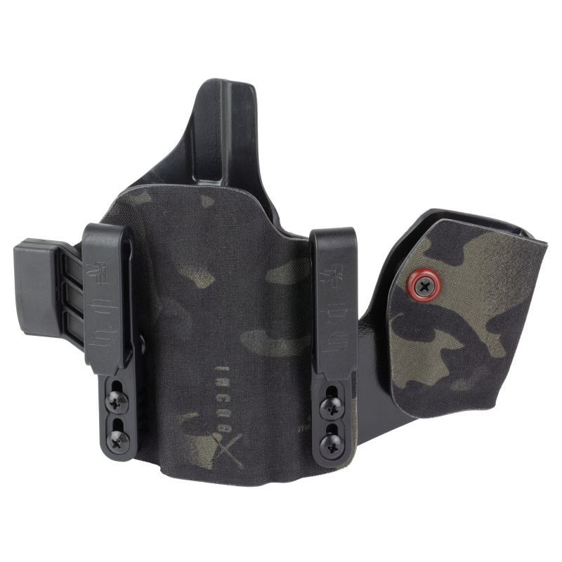 INCOG-X, Joint Collaboration with Haley Strategic, Inside the Waistband Holster, Fits Glock 43X/48, Integrated Magazine Caddy, Microfiber Suede Wrapped Boltaron Construction, Multicam Black, Right Hand 1341407