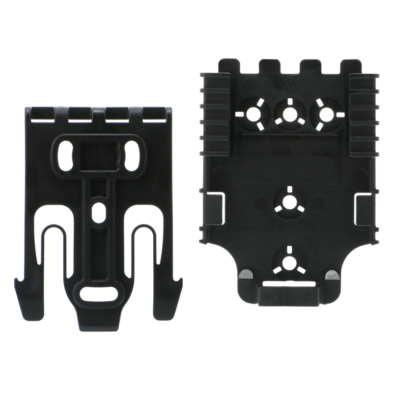 QLS, Platform Kit, 1 Male & 1 Female, Mounting Hardware, Polymer, Black QUICK2-KIT1-2