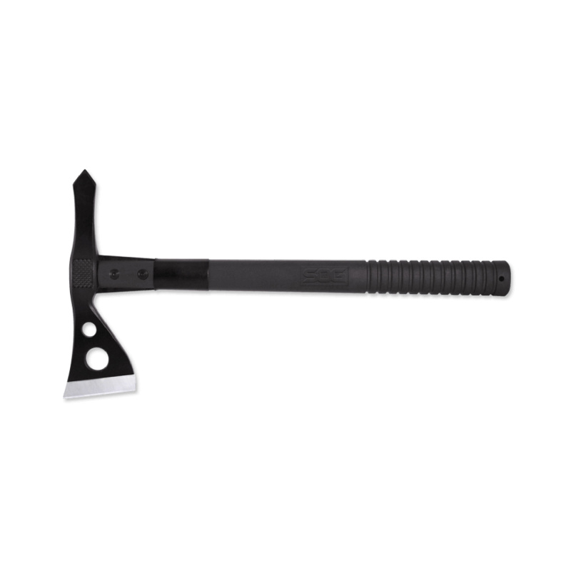 Tactical Tomahawk, Axe, 2.75" Straight Edge, Black Glass Reinforced Nylon Handle, 420 Stainless Steel, Hardcased Finish, Black, Includes Glass-Reinforced Nylon Sheath SOG-F01TN-CP