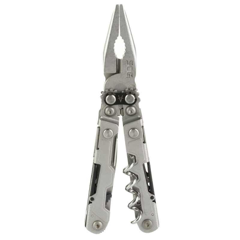 Powerlitre, 17 Tool Multi-Tool, Stainless Steel, Stonewashed Finish, Silver SOG-PL1001-CP