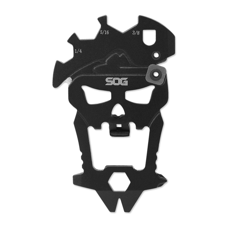 MACV, 2.5" 12 in 1 Tool, 420 Stainless Steel, Hardcased Black Finish, Black SOG-SM1001-CP