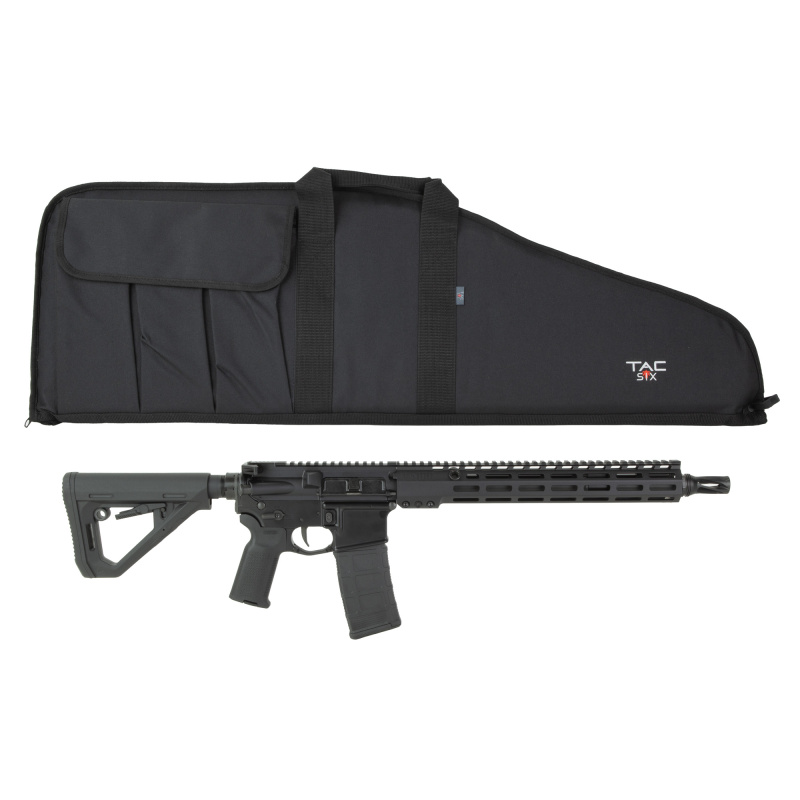 M4-L89 Rifle, Semi-automatic, AR, 5.56 NATO, 14.5" Barrel with Pinned and Welded HUXWRX Flash Hider (16" OAL), Anodized Finish, Black, B5 Pistol Grip, B5 Bravo Stock, 30 Rounds, 1 Magazine M4-L89-556-145-HUX-RIFLE-A-BLK