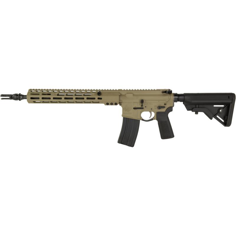 M4-89 Scalper, Semi-automatic Rifle, AR, 223 Remington/556 Nato, 14.5" Pinned (16" OAL) with Hux Muzzle Device, Midlength Gas System, Cerakote Finish, Flat Dark Earth, Vltor A5 Buffer System, Liberty Fighting Trigger, Liberty Charging Handle, B5 Furnitur