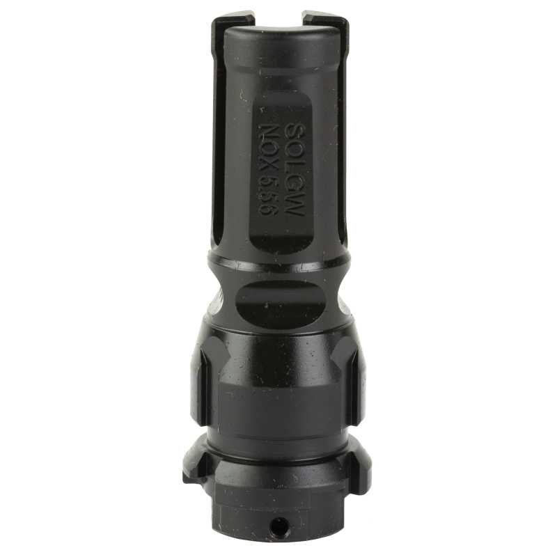 NOX Flash Hider | 223 Remington/556NATO, Nitride Finish, Black, 1/2X28, Fits Dead Air Armament Suppressors and KeyMount Accessories, 9 Ports, Includes Timing Shims NOX9-556