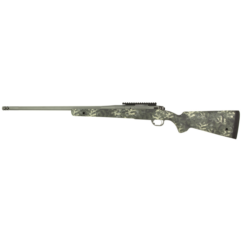 Model 2020, Boundary, Bolt Action Rifle, 6.5 Creedmoor, 22" Fluted Steel Barrel, 1:8 Twist, SA Radial Brake, Cerakote Finish, Tactical Gray, Rogue Camo AG Sportsman Carbon Fiber Stock with M-LOK and QD Cups, TriggerTech Adjustable Trigger, 4 Rounds BAB92