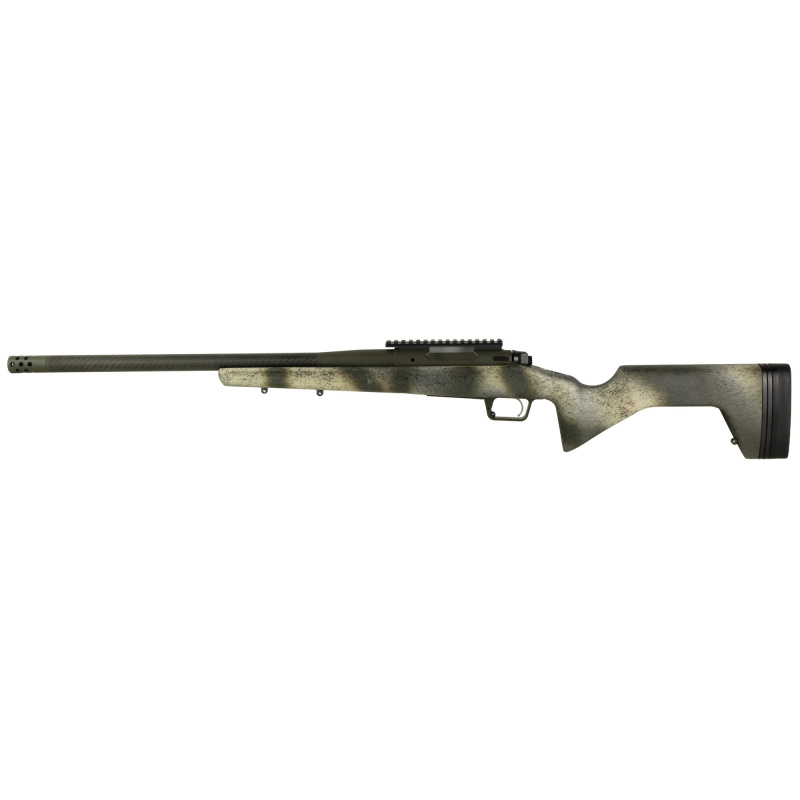 Model 2020, Redline, Bolt Action Rifle, 308 Winchester, 20" Carbon Fiber Barrel, SA Radial Brake, Cerakote Finish, Mil Spec Green, Greyboe Trekker Stock, Olive with Black Webbing, TriggerTech Trigger, 3 Rounds, 1 AICS Pattern Magazine, Right Hand BAT9203