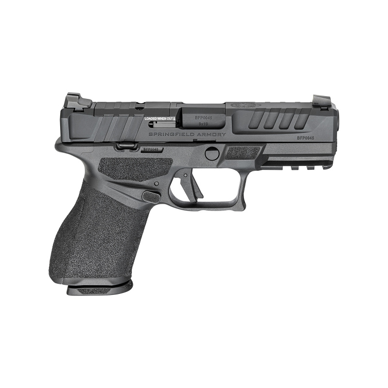 Echelon 4.0C, Semi-automatic, Striker Fired, Polymer Frame Pistol, Compact, 9MM, 4" Barrel, Melonite Finish, Black, Optics Ready Slide, Front Tritium Night Sight, Tactical Rack U-Dot Rear, 10 Rounds, 2 Magazines EC9409BCA-U