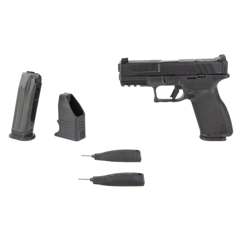 Echelon 4.0 FC, Semi-automatic, Striker Fired, Polymer Framed Pistol, Full Size, 9MM, 4" Barrel, Melonite Finish, Black, Optics Ready Slide, Front Tritium Night Sight, Tactical Rack U-Dot Rear, 15 Rounds, 2 Magazines EC9409BFC-U-15