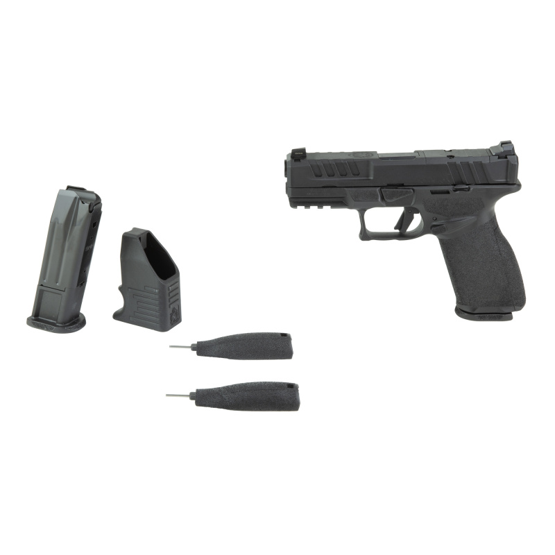 Echelon 4.0 FC, Semi-automatic, Striker Fired, Polymer Frame Pistol, Full Size, 9MM, 4" Barrel, Melonite Finish, Black, Optics Ready Slide, Front Tritium Night Sight, Tactical Rack U-Dot Rear, 10 Rounds, 2 Magazines, California Compliant EC9409BFCCA-U