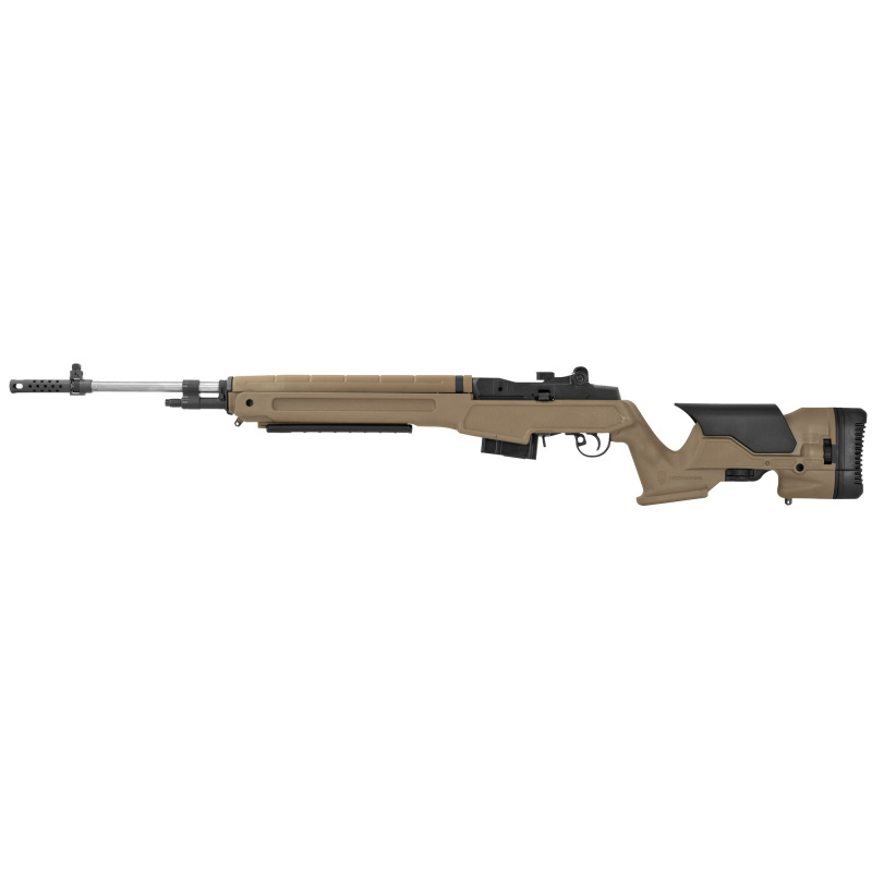 Model M1A Loaded Precision 6.5mm Creedmoor 22 Inch Stainless Steel National Match Barrel Adjustable Sights Flat Dark Earth Precision Adjustable Stock 10 Round