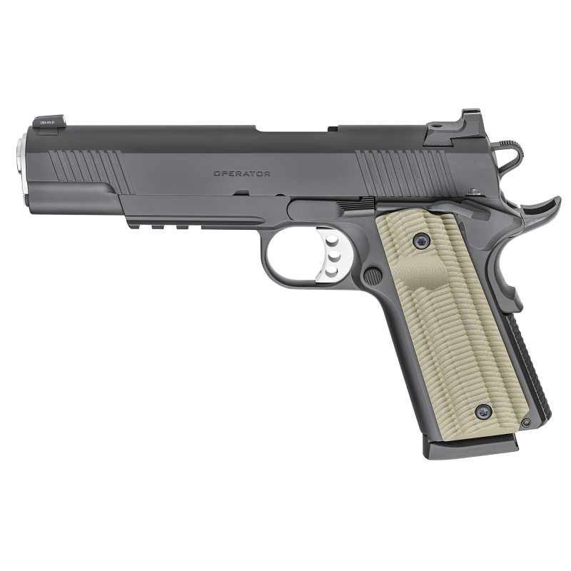 Operator 1911 | 9x19mm, 5" Barrel, Black, Night Sights, G10 Grips, 2 9 Rd Magazines