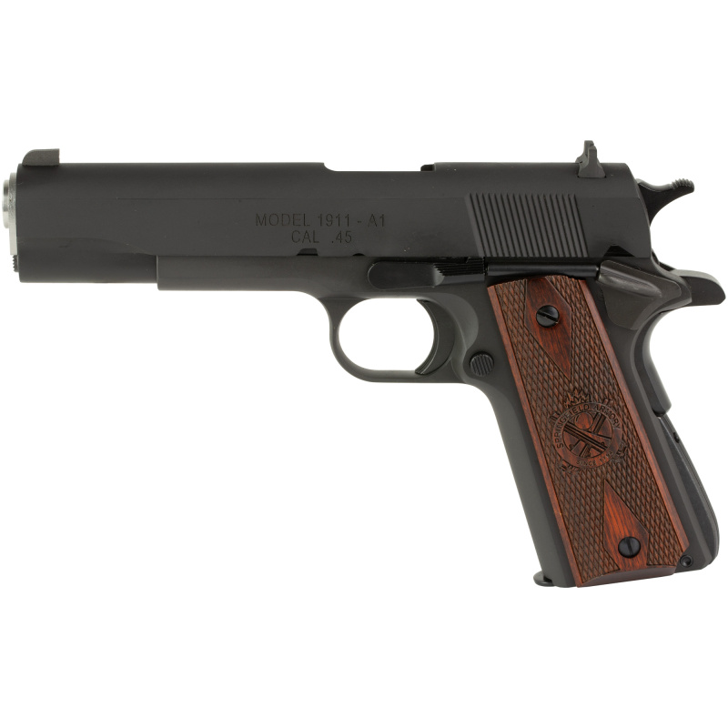 Model 1911 Mil-Spec .45 ACP 5 Inch Stainless Steel Barrel  Combat 3-Dot Sights Carbon Steel Frame/Slide Parkerized Finish Cocobolo Grips 7 Round - CA Compliant