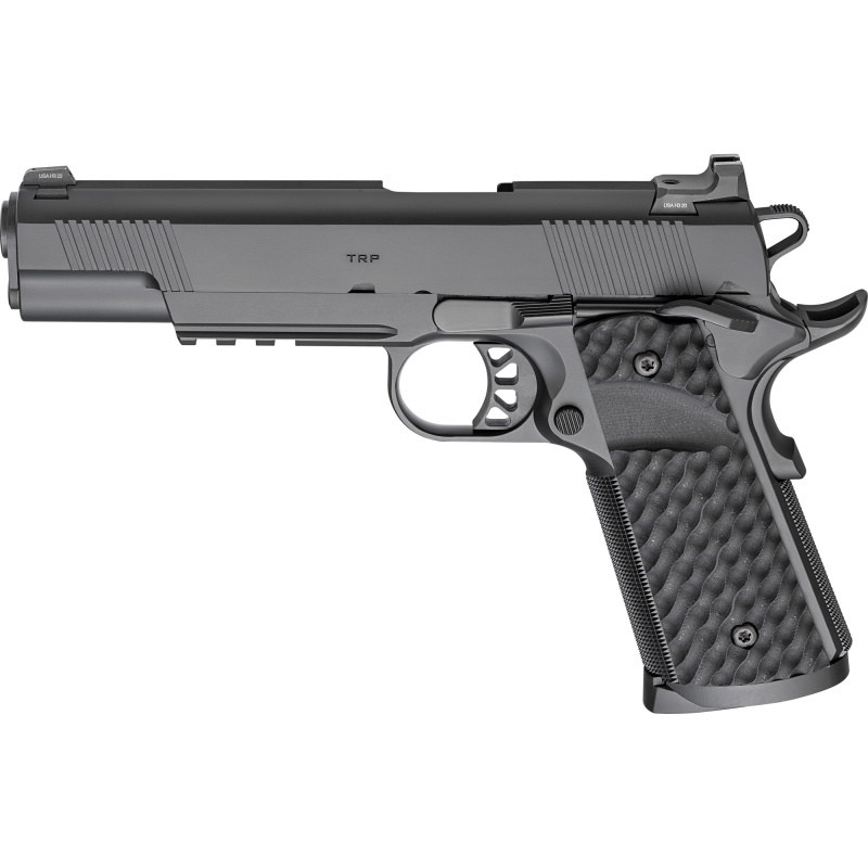 Tactical Response Pistol, Semi-automatic, 1911, Metal Frame Pistol, Full Size, 45 ACP, 5" Match Grade Barrel, Cerakote Finish, Black, VZ Grips Hydra G10 Grips, Tactical Rack 3-Dot Tritium Night Sights, 8 Rounds, 3 Rounds PC9125LR