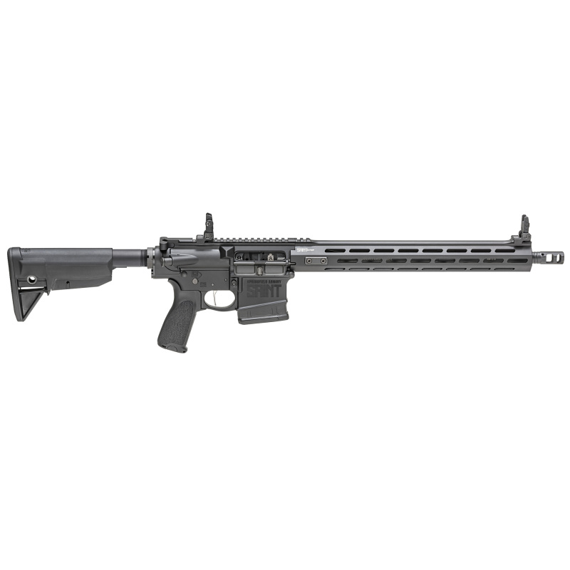 SAINT VICTOR, Semi-automatic, AR-10, 308 Winchester, 16" Lightweight Profile Barrel, 1:10" Twist, Black, BCM 6-Position Stock, BCM Mod.3 Grip, 15" MLOK Rail, Front/Rear Flip Sights, 10 Rounds, 2 Magazines, Includes Vortex Crossfire Red Dot, Single Point