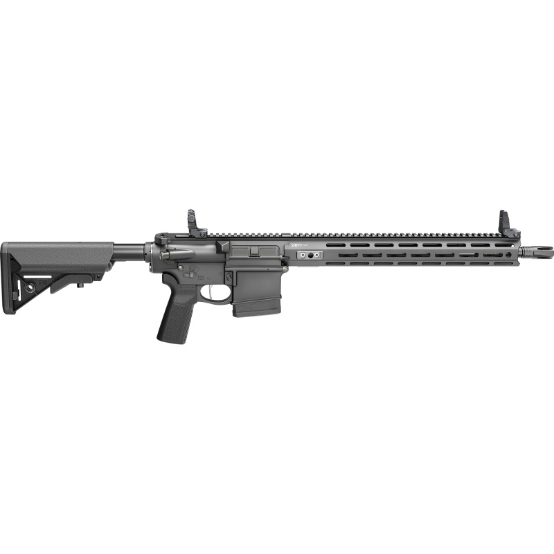 SAINT Victor V2, Semi-automatic, AR, 308 Winchester, 16" Barrel, Anodized Finish, Black, B5 Furniture, Flip-Up Iron Sights, Ambidextrous Safety, 1 Magazine, 10 Rounds STV916308BLC-V2-B5