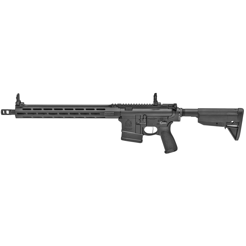 SAINT VICTOR, Semi-automatic, AR-15, 308 Winchester, 16" Lightweight Profile Barrel, 1:10" Twist, Black Finish, BCM 6-Position Stock, BCM Mod.3 Grip, 1 Mag, 10Rd, 15" MLOK Rail, Front/Rear Flip Sights STV916308BLC