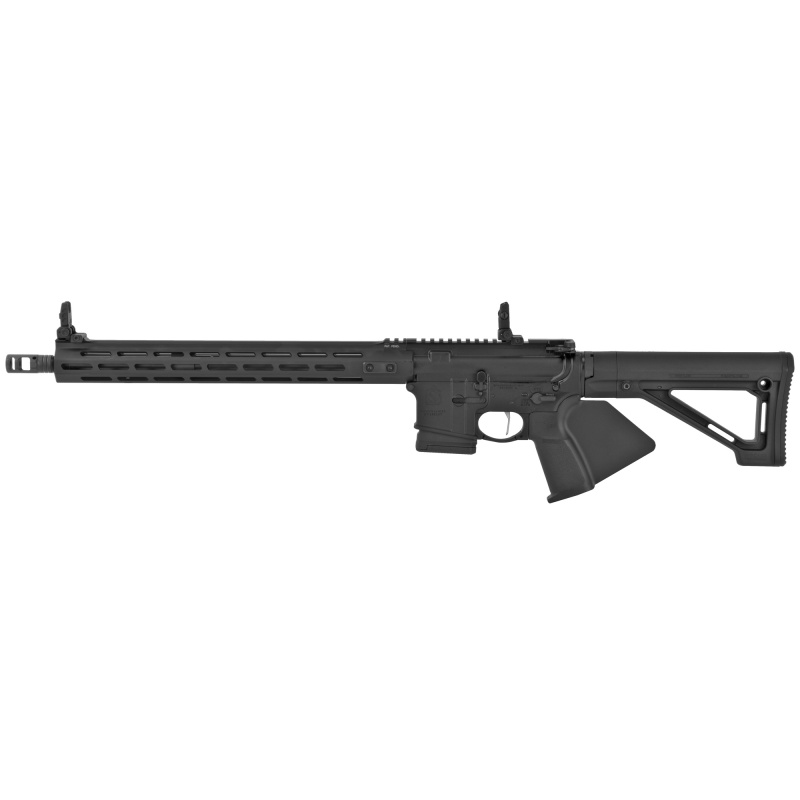 SAINT Victor, Semi-Auto, AR, 223 Remington/556NATO, 16" Barrel, 1:8 Twist, Mid-Length Gas System, Anodized Finish, Black, Single Point Sling, Crimson Trace CTS-103 Red/Green Dot, Magpul Fixed Stock, Strike Industries Grip, 15" M-LOK Free Float Handguard,