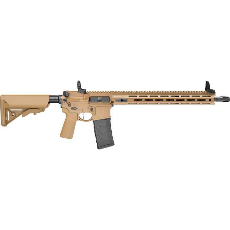 SAINT Victor V2, Semi-automatic, AR, 556NATO, 16" Barrel, Anodized Finish, Coyote, B5 Furniture, Flip-Up Iron Sights, Ambidextrous Safety, 1 Magazine, 10 Rounds STV916556CBLC-V2-B5