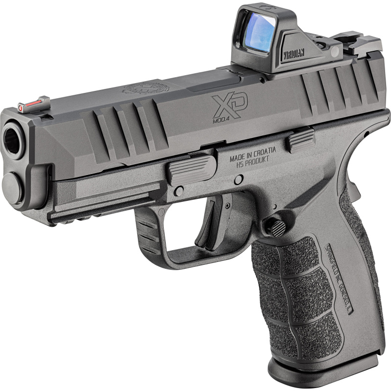 XD Mod.4 OSP, Semi-automatic, Striker Fired, Polymer Frame Pistol, 9MM, 4" Barrel, Melonite Finish, Black, Polymer Grips, Fiber Optic Front Sight, White Dot Rear Sight, Grip Safety, 16 Rounds, 1 Magazine XDDG9101B-M4