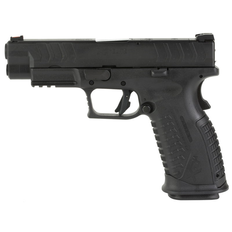 XDM Elite | 10MM, 4.5" Barrel, Black, META Trigger, Grip Safety Fiber Optic Front Sight, Tactical Rack U-Dot Rear Sight, Optics Ready, Hex Dragonfly Red Dot Optic, 16 Round