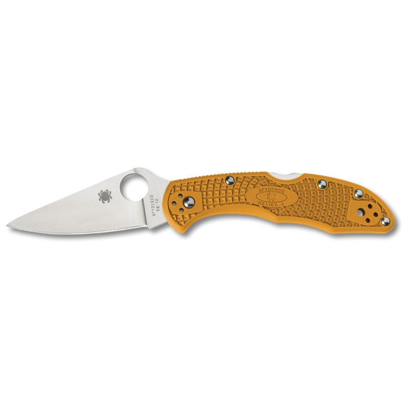 Delica 4 Folding Knife, VG-10 Blade Steel, OrangeFRN Handle C11FPOR