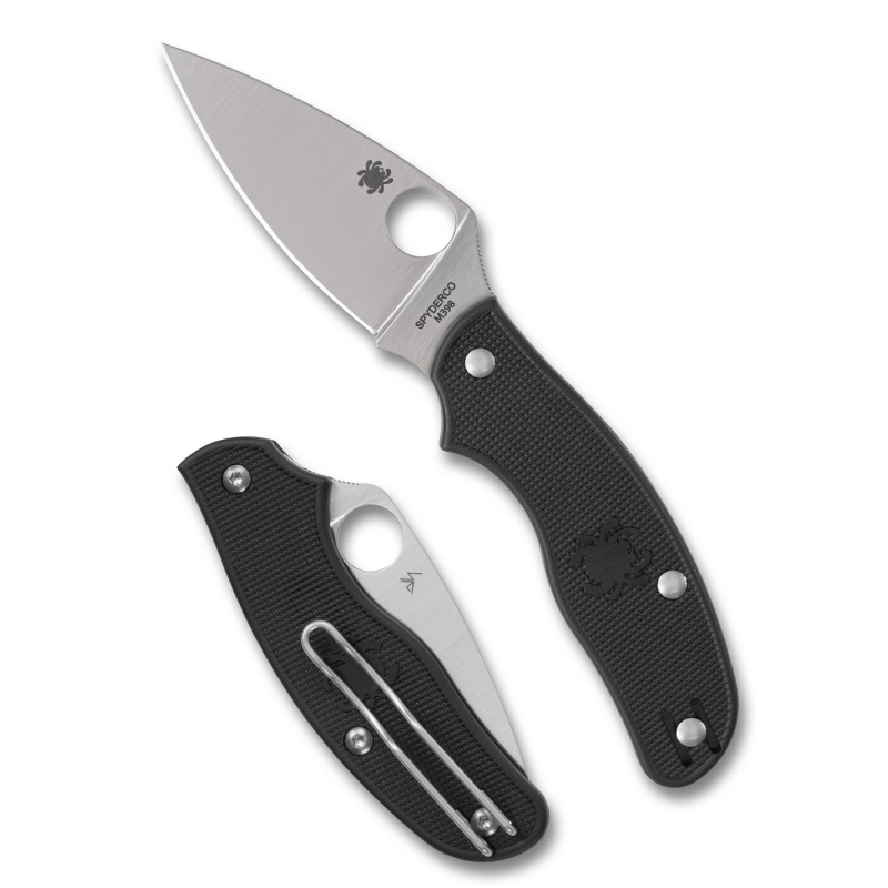 Metropolitan Lightweight, Folding Knife, 2.68" Drop Point Blade, 6.31" Overall Length, M398 Blade Steel, Plain Edge, Satin Finish, Silver, Black FRN Handle, Slipit Lock C213PBK