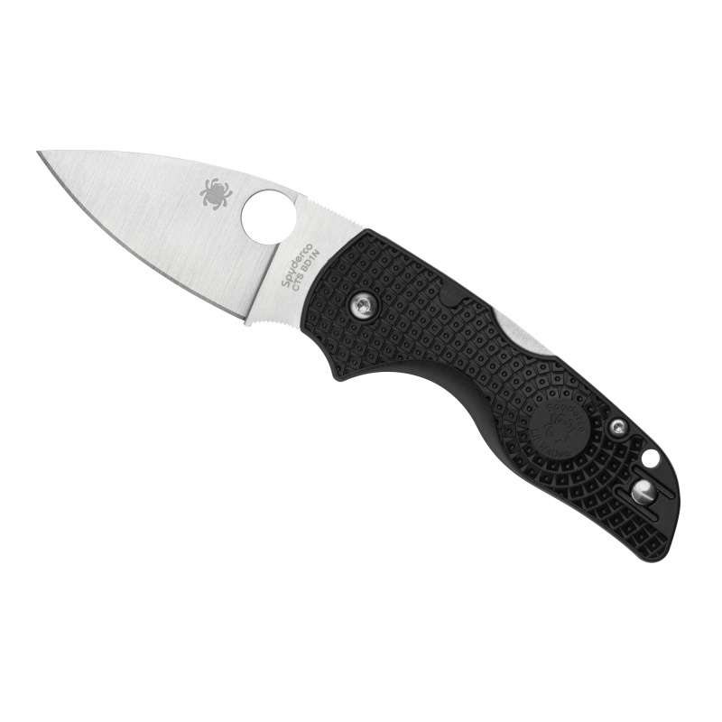 Lil Native Lightweight, Folding Knife, Plain Edge, Black FRN Handle, Satin Finish, Silver, 2.43" Blade Length, CTS BD1N Steel C230PBK