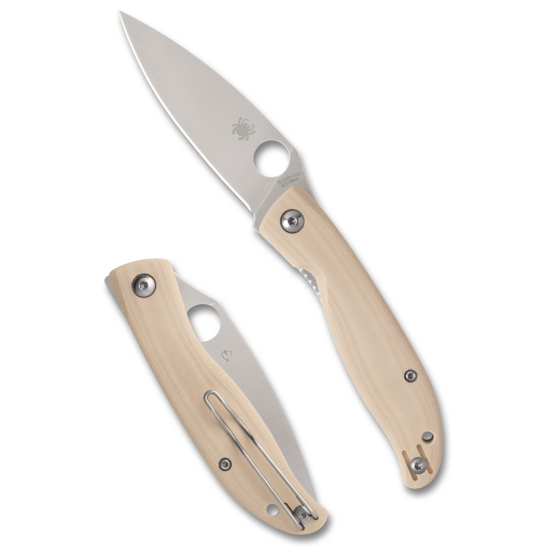 Mantra 4, Folding Knife, 3.34" Drop Point Blade, 7.5" Overall Length, 8Cr13MoV Blade Steel, Plain Edge, Satin Finish, Silver, White G-10 Handle, Liner Lock C274GWP