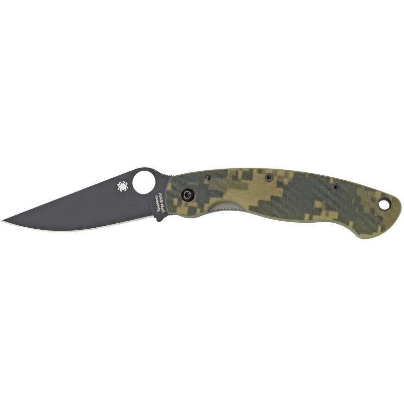 Military Model, Folding Knife, Black Blade, Camo G-10 C36GPCMOBK