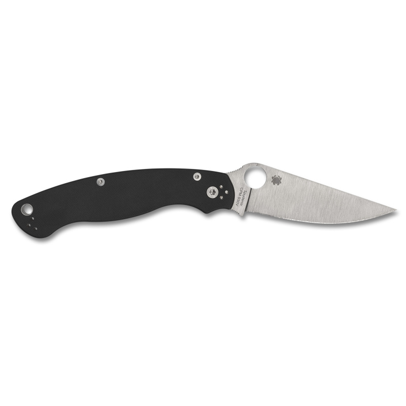 Military 2, Folding Knife, 4" Clip Point Blade, 9.51" Overall Length, CPM-S30V Blade Steel, Plain Edge, Satin Finish, Silver, Black G-10 Handle, Compression Lock, Left Hand C36GPLE2