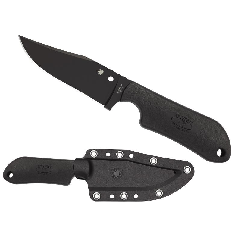 Street Beat Lightweight, 3.5", Fixed Blade Knife, Plain Edge, VG-10 Blade, Kraton Handle FB15PBBK