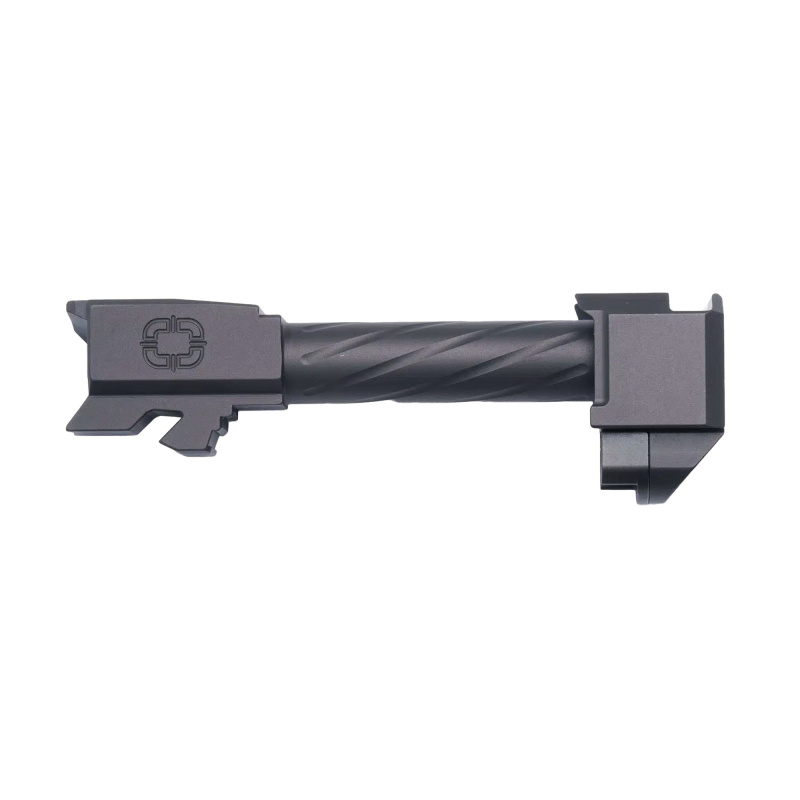 CR Barrel with Compensator, 9MM, 3.66", Fits Shadow Systems CR, Nitride Finish, Black SGK-CRP-NIT