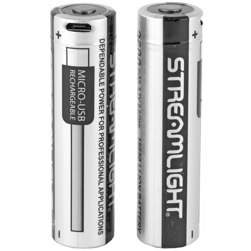 18650, USB Rechargable Battery, 2/Pack, Clam Pack 22102