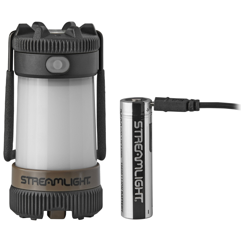 Siege X USB Lantern, 325 Lumen, 18650 USB Battery & USB Cord, Coyote Brown 44956