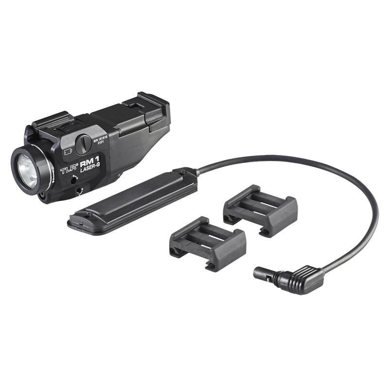 Streamlight TLR RM 1 Laser G, Weaponlight, Includes Remote Switch and 1 CR123, Black, Anodized Finish 69443