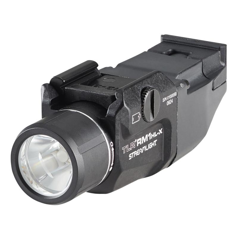 TLR RM 1 HL-X, Weaponlight, 1,000 Lumens, 22,000 Candela, Black, Includes Key Kit, Mounting Hardware, Momentary Pressure Switch, (1) SL-B9 Battery Pack, and USB-C Cord 69483