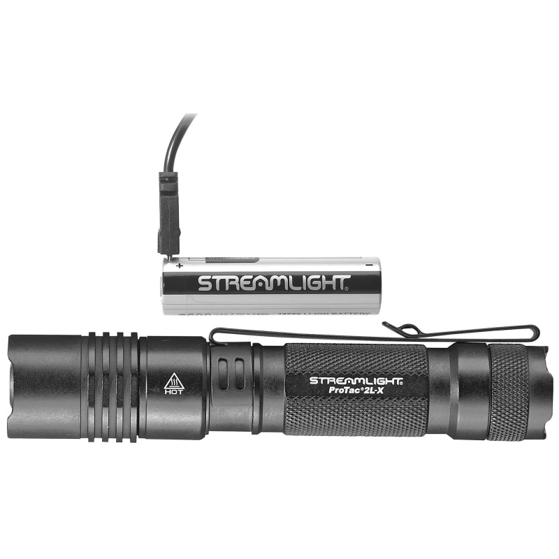 ProTac 2L-X USB, Flashlight, 500 Lumens, w/ USB Battery, Black Finish 88083