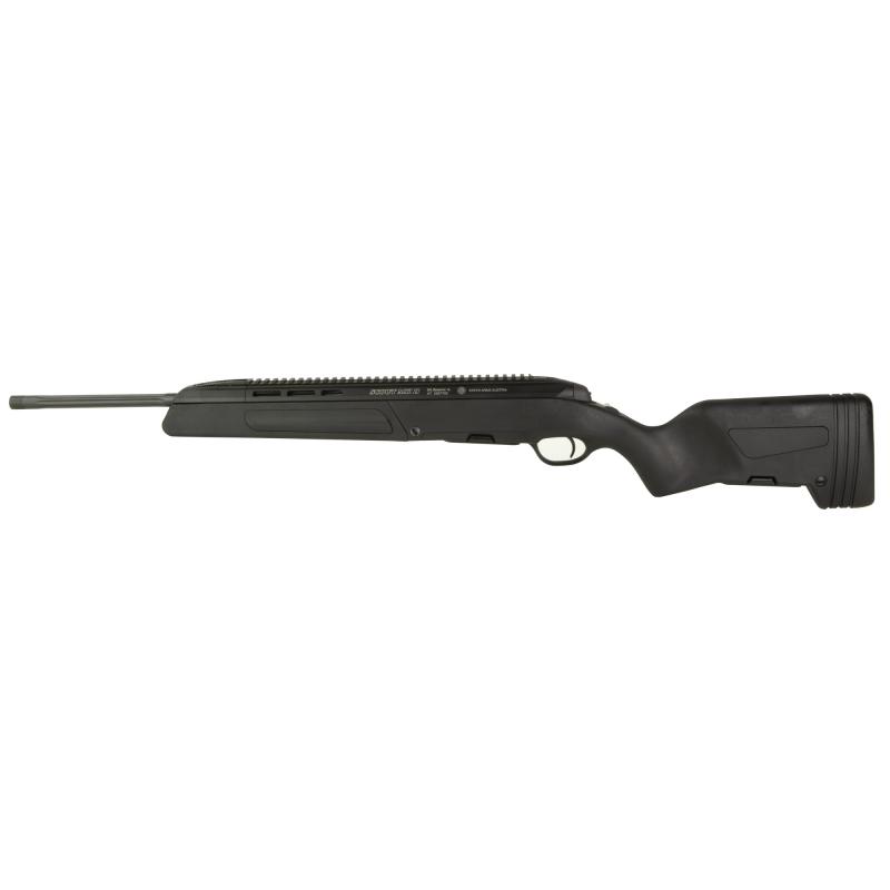 Scout II, Bolt Action Rifle, 308 Winchester, 19" Threaded Barrel, 1/2x20 Threaded, Matte Finish, Black, Synthetic Stock, Integrated Bipod, Integrated Ghost Ring Sights, 5 Rounds, 2 Magazines 26-14455-100A