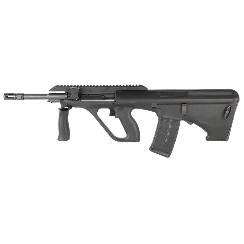AUG A3 M2, Semi-automatic Rifle, 556NATO/223 Remington, 16" Barrel, Synthetic Stock, Extended Rail, Ambidextrous QD, Foldable Charging Handle, Matte Finish, Black, 30 Rounds AUGM2BLKEXT