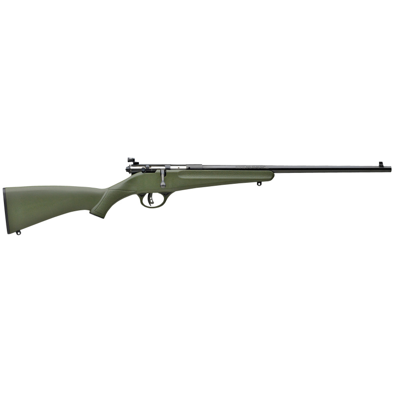Rascal Single Shot Youth .22 LR/Long/Short 16.1 Inch Blued Barrel Green Synthetic Stock