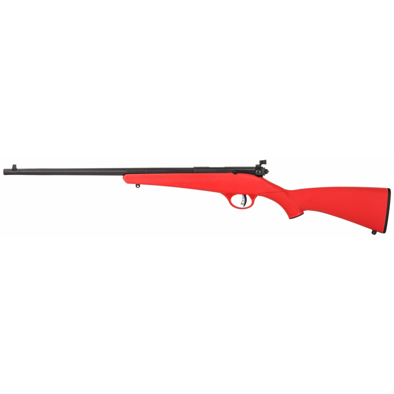 Rascal Single Shot Youth .22 LR/Long/Short 16.1 Inch Blued Barrel Red Synthetic Stock