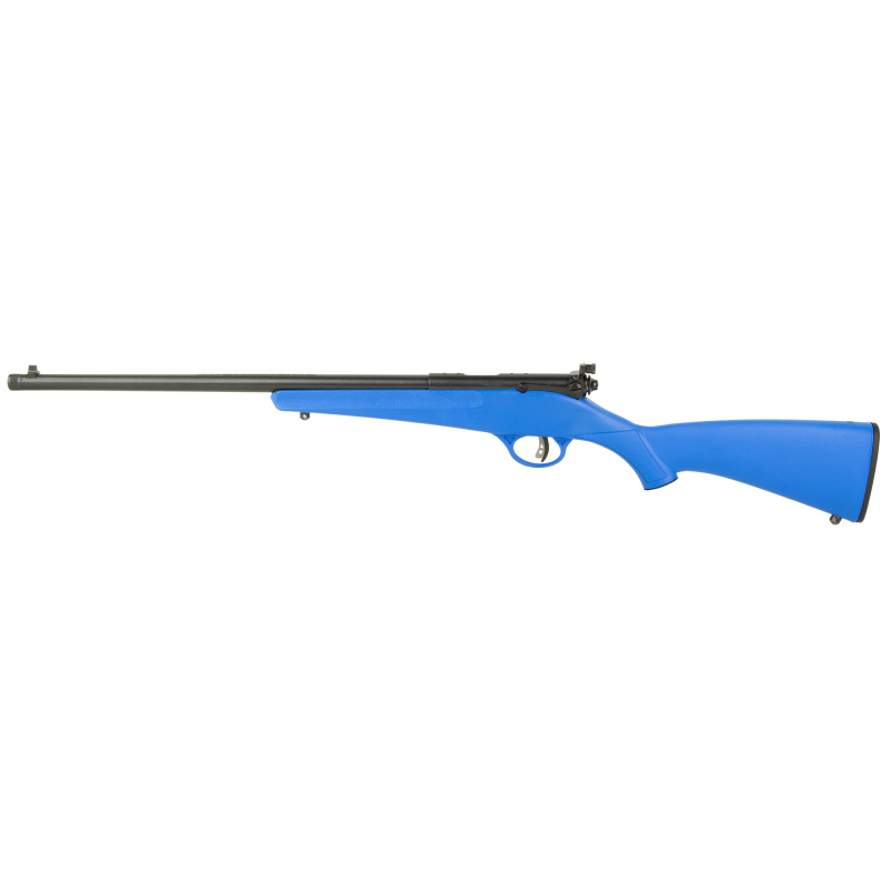 Rascal F-SR, Bolt Action, 22LR, 16" Threaded Barrel, 1/2x28 Thread Pitch, Black, Blue Synthetic Stock, Single Shot 13812