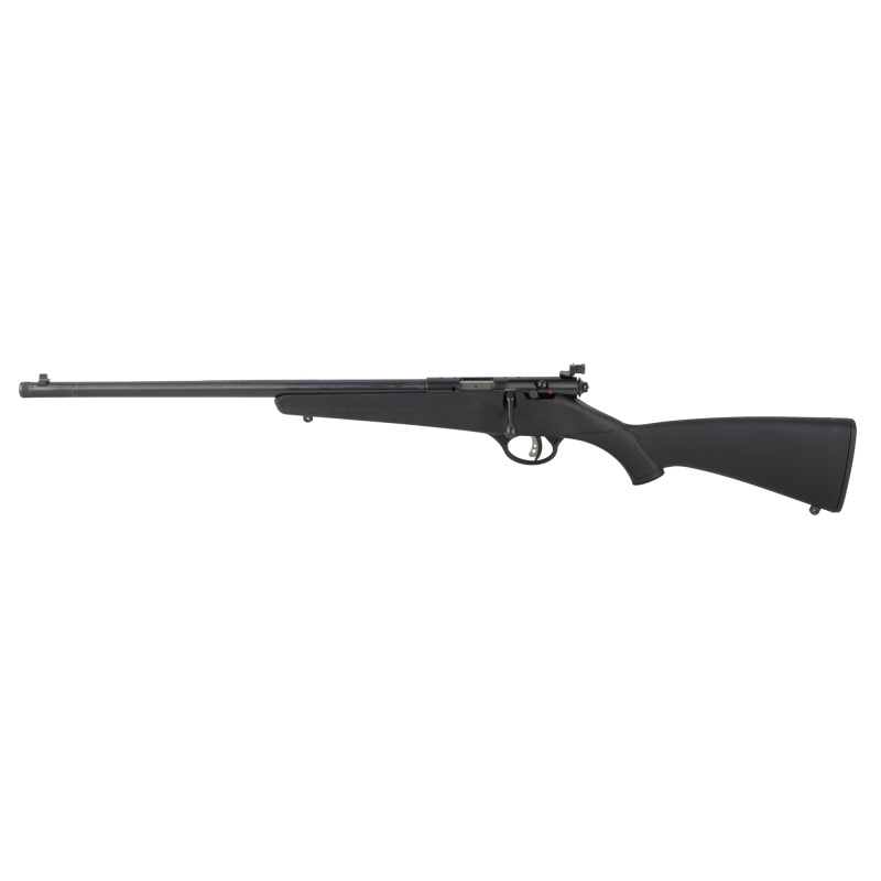 Rascal F-SR, Bolt Action, 22LR, 16" Threaded Barrel, 1/2x28 Thread Pitch, Black, Synthetic Stock, Single Shot, Left Hand 13829