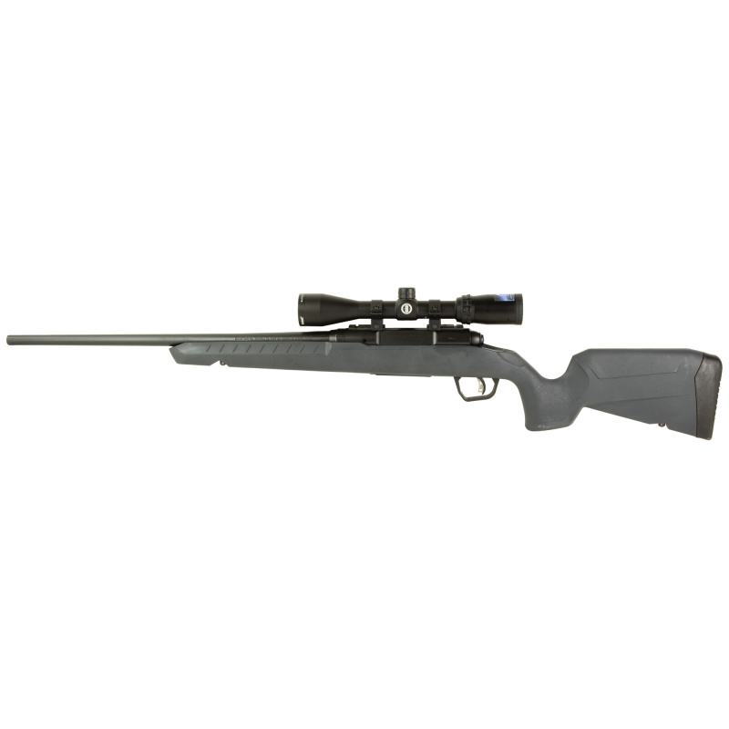 Axis II XP Compact, Bolt Action Rifle, 7mm-08 Remington, 20" Sporter Contour Barrel, Matte Finish, Black, Gray Polymer Stock, 1 Magazine, 4 Rounds, Includes 3-9x40 Scope 32232
