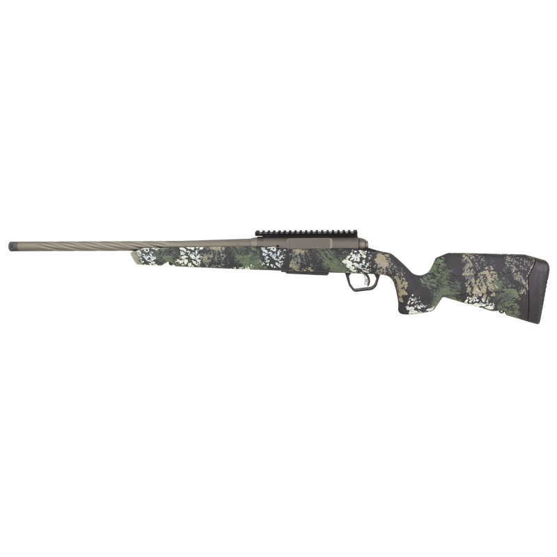 Axis II Pro Compact, Bolt Action Rifle, 243 Winchester, 20" Barrel, 5/8X24 Thread Pitch, Cerakote Finish, Gun Metal Bronze, Forest Camo Synthetic Stock, Right Hand, 4 Rounds, 1 Magazine 32374