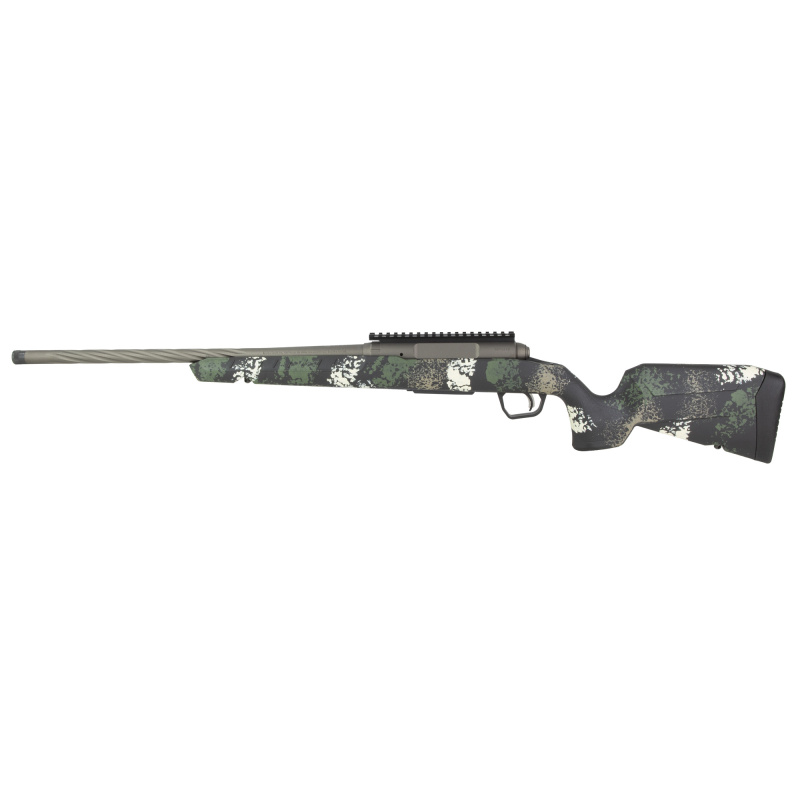Axis II Pro Compact, Bolt Action Rifle, 6.5 Creedmoor, 20" Barrel, 5/8X24 Thread Pitch, Cerakote Finish, Gun Metal Bronze, Forest Camo Synthetic Stock, Right Hand, 4 Rounds, 1 Magazine 32375