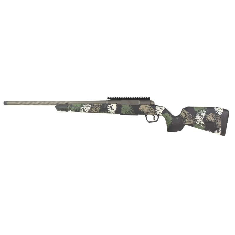 Axis II Pro Compact, Bolt Action Rifle, 308 Winchester, 20" Barrel, 5/8X24 Thread Pitch, Cerakote Finish, Gun Metal Bronze, Forest Camo Synthetic Stock, Right Hand, 4 Rounds, 1 Magazine 32377