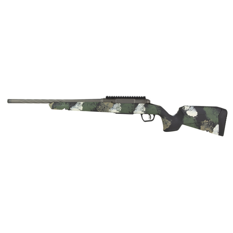 Axis II Pro Compact, Bolt Action Rifle, 350 Legend, 18" Barrel, 5/8X24 Thread Pitch, Cerakote Finish, Gun Metal Bronze, Forest Camo Synthetic Stock, Right Hand, 4 Rounds, 1 Magazine 32378