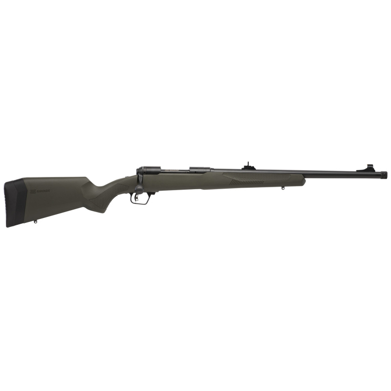 110 Ridge Hunter, Bolt Action Rifle, 308 Winchester, 18" Barrel, Threaded, Matte Finish, Stainless Steel, Synthetic Flat Dark Gray Trophy Stock, Iron Sights, 10 Rounds, 1 Magazine 32498